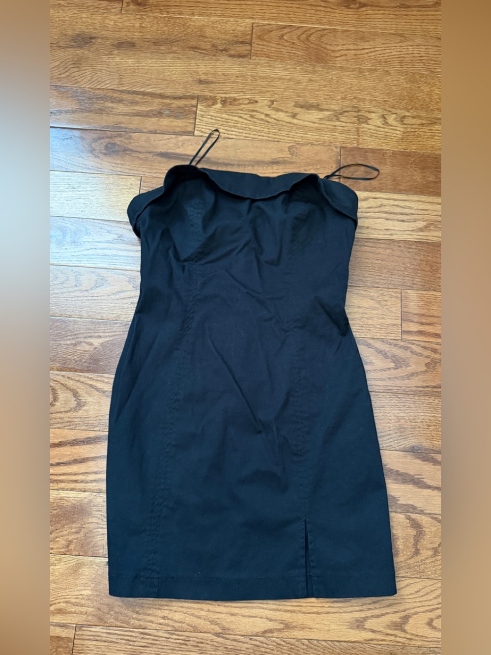 NWT- GARAGE Fold Over Tube Strapless Dress Jet Black Sz XS